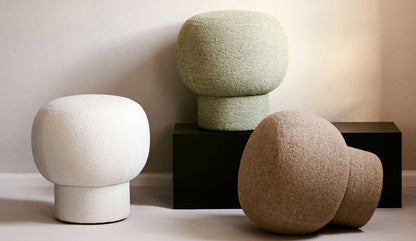 NORR11 - NORR11 Liege Pouf | Bouclé - Poufs - Sarto Group