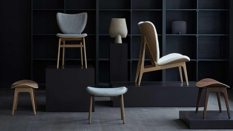 NORR11 - NORR11 Elephant Lounge Hocker | Eiche dunkel geräuchert - sarto Tailored Interiors Group