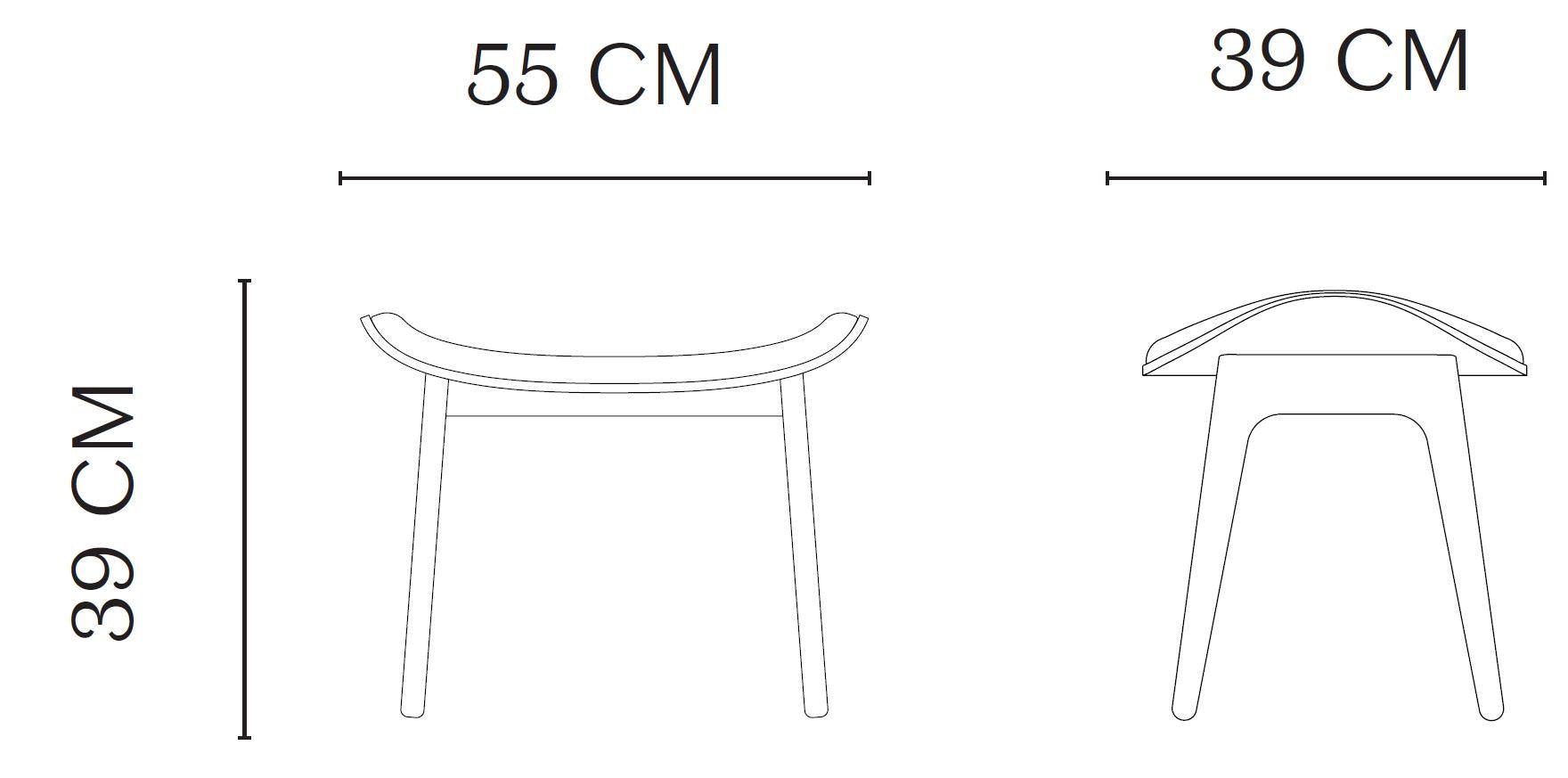NORR11 - NORR11 Elephant Lounge Hocker | Eiche hell geräuchert - Hocker - Sarto Group