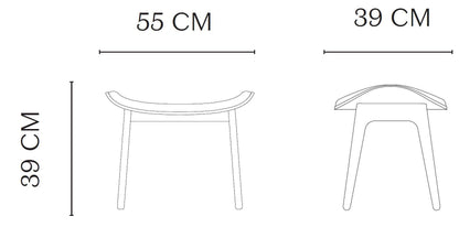 NORR11 - NORR11 Elephant Lounge Hocker | Eiche hell geräuchert - Hocker - Sarto Group