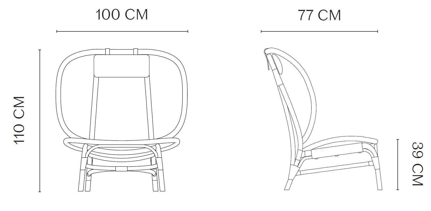 NORR11 - NORR11 Nomad Chair Sessel | Bambus Natur - Sessel - Sarto Group