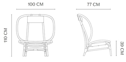 NORR11 - NORR11 Nomad Chair Sessel | Bambus Schwarz - Sessel - Sarto Group