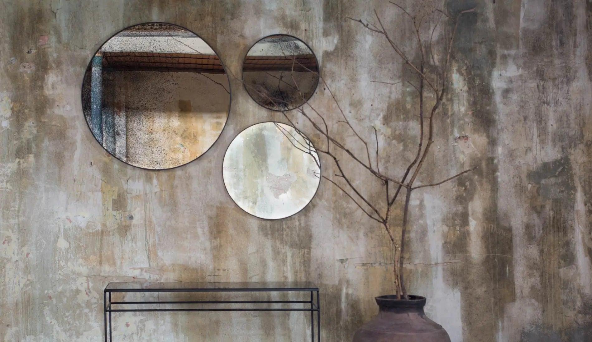 Ethnicraft - Ethnicraft Bronze Spiegel | Rund - Spiegel - Sarto Group