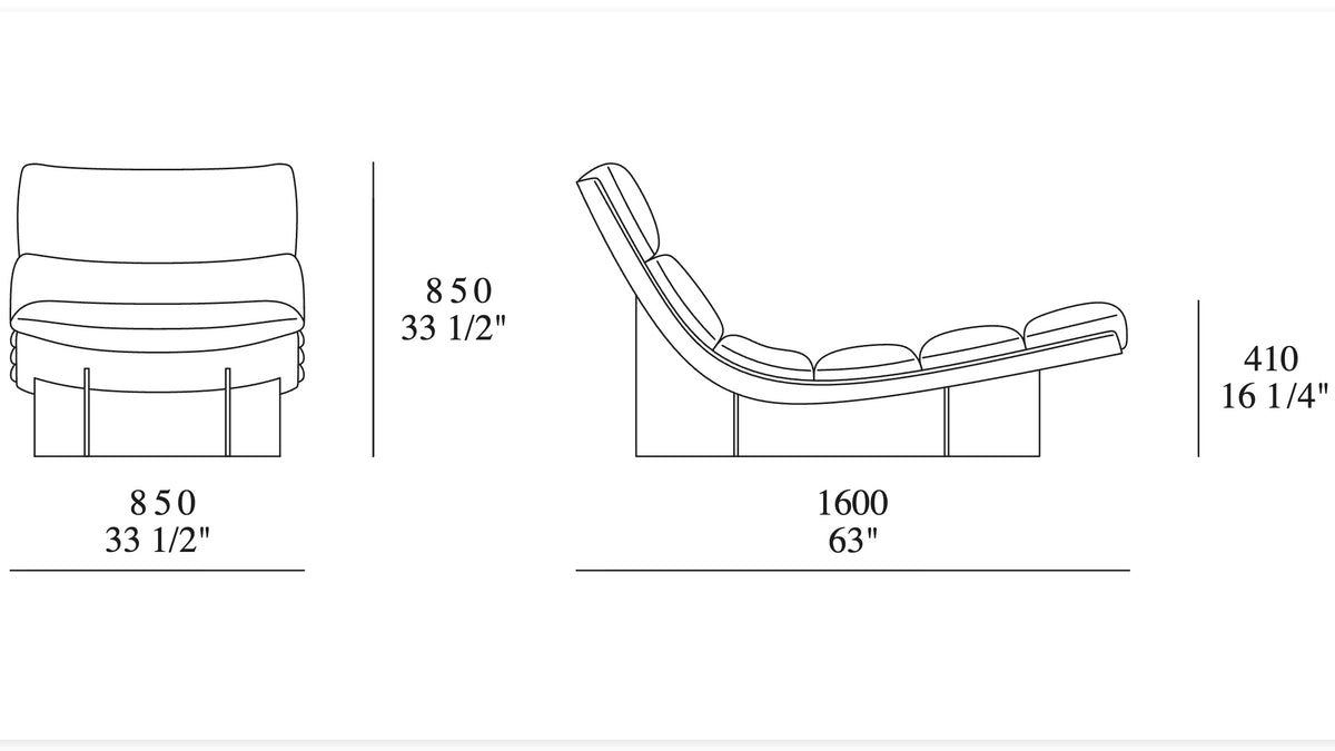 Poliform - Attimo Chaiselongue - sarto Tailored Interiors