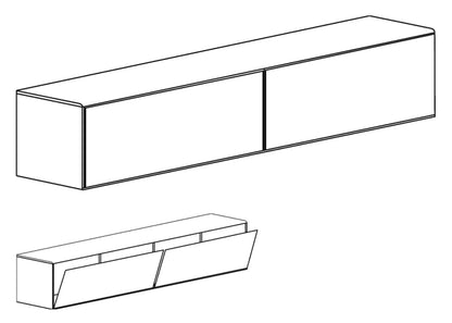 Punt - Punt Malmö MLM412 Sideboard | Nussbaum + Top Bronze - Sideboards - Sarto Group
