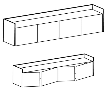 Punt - Punt Stockholm STH401 Sideboard | Nussbaum - Sideboards - Sarto Group