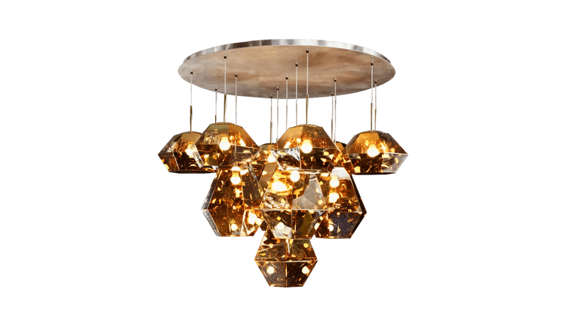 Tom Dixon - Tom Dixon CUT GOLD MEGA Pendelleuchte - Lagerware - Sarto Group
