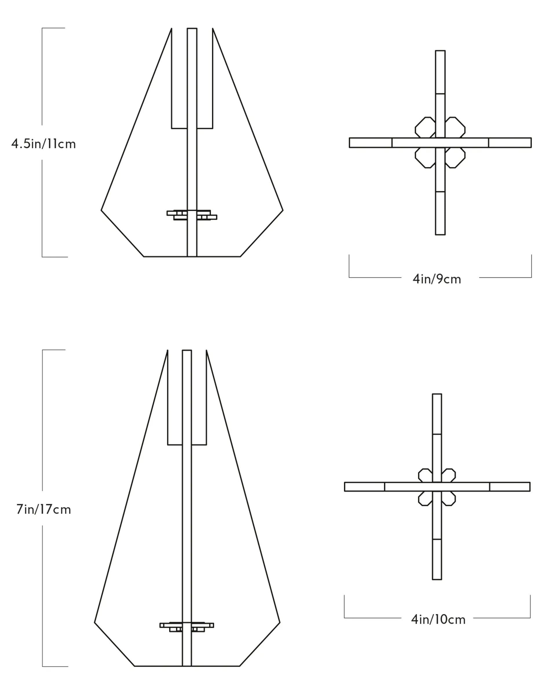 Roll & Hill - Roll & Hill Cross Kerzenhalter - Kerzenhalter - Sarto Group