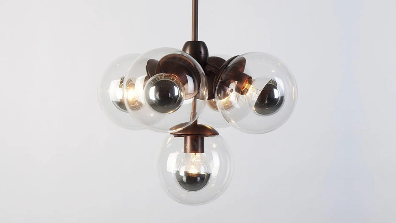 Roll & Hill - Modo 5-Globes Hängeleuchte - sarto Tailored Interiors Group