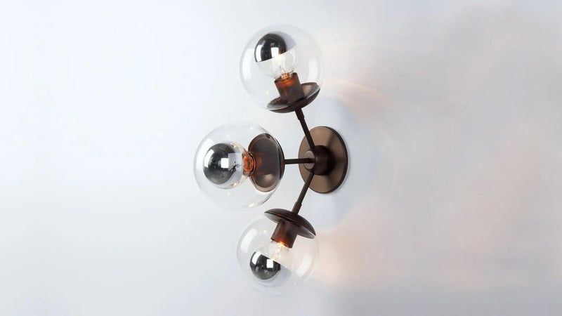 Roll & Hill - Modo Sconce 3-Globes Wandleuchte - sarto Tailored Interiors Group