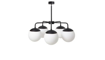 Rubn - Rubn Lord 5 Kronleuchter | Schwarz + Opal - Kronleuchter - Sarto Group