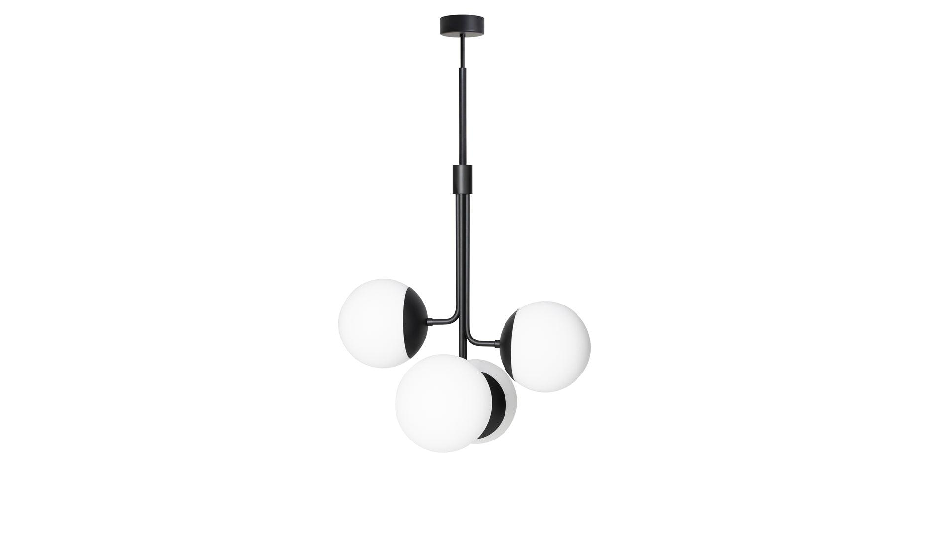 Rubn - Rubn Lord Bouquet Kronleuchter | Schwarz + Opal - Kronleuchter - Sarto Group