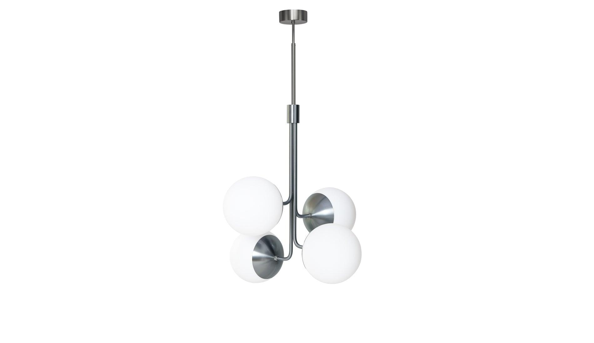 Rubn - Rubn Lord Bouquet Kronleuchter | Stahl + Opal - Kronleuchter - Sarto Group