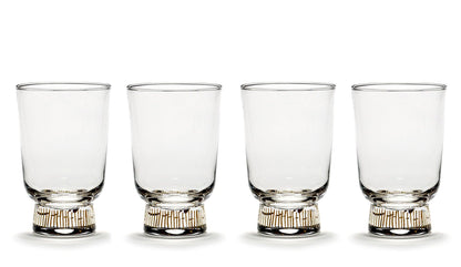 Serax - Serax Feast Glas 33 cl | Stripes Gold | 4 Stk - Trinkgläser - Sarto Group