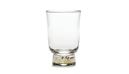 Serax - Serax Feast Glas 33 cl | Stripes Gold | 4 Stk - Trinkgläser - Sarto Group