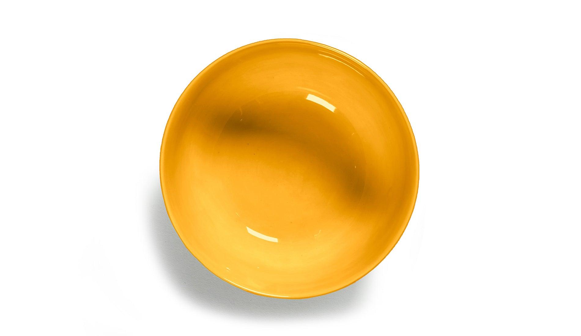 Serax - Serax Feast Schale S 16 cm | Sunny Yellow Swirl - Stripes Red | 4 Stk - Schalen - Sarto Group