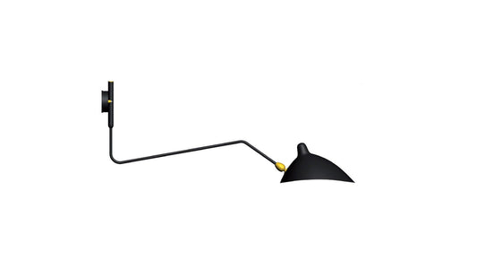 Serge Mouille - Serge Mouille Applique 1 bras pivotant courbe Wandleuchte - Wandleuchten - Sarto Group