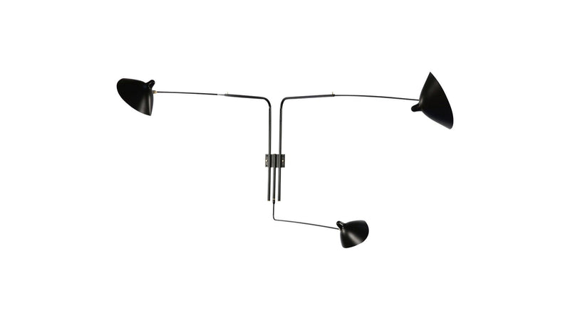 Serge Mouille - Serge Mouille Applique 3 bras pivotants Wandleuchte - sarto Tailored Interiors Group