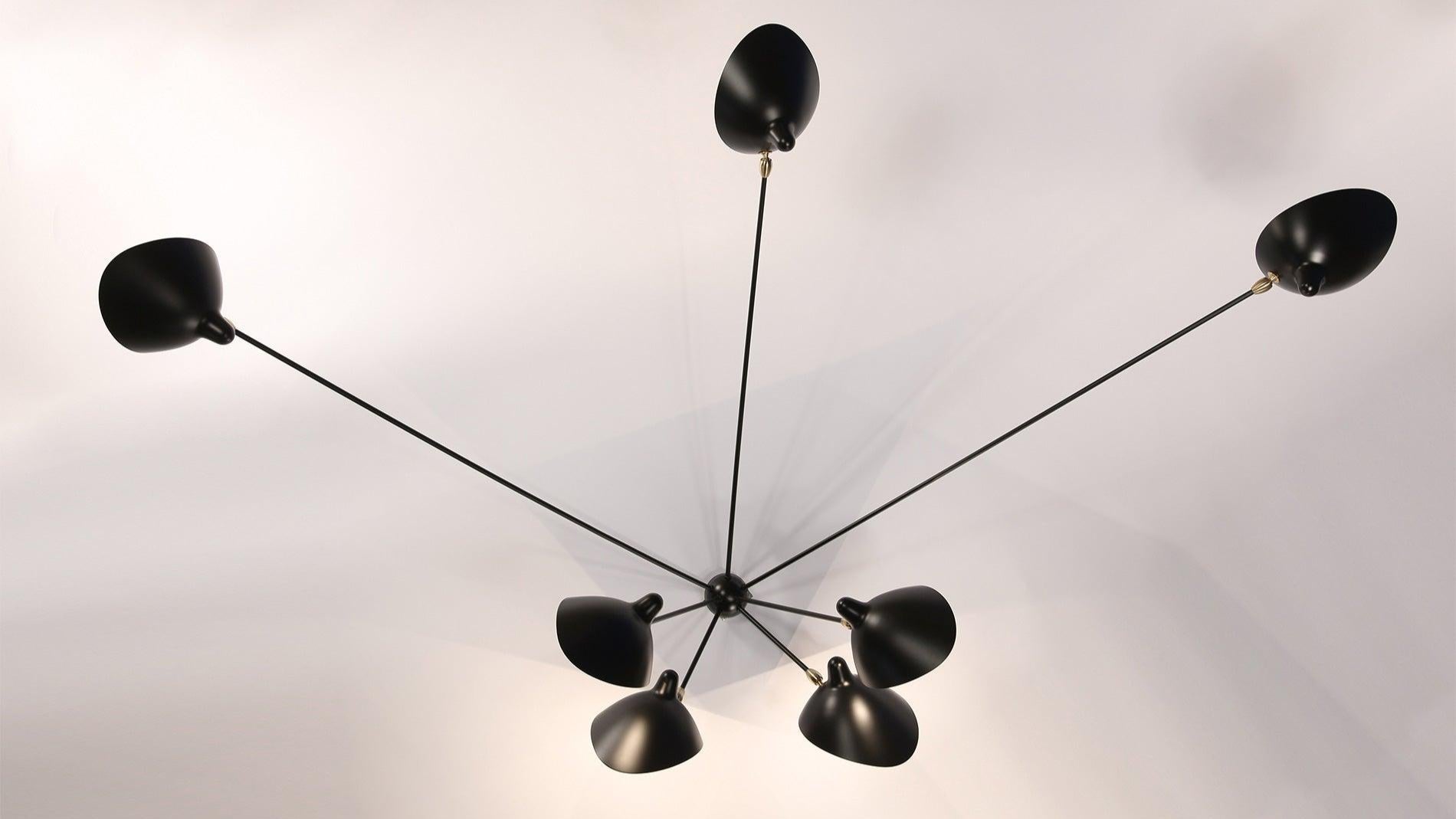 Serge Mouille - Serge Mouille Applique Araignée 7 bras fixes Wandleuchte - Wandleuchten - Sarto Group
