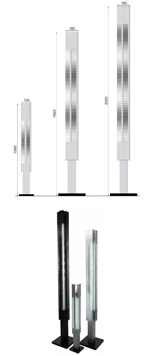 Serge Mouille - Serge Mouille Colonne Lumineuse Signal Stehleuchte | Aluminium - Stehleuchten - Sarto Group