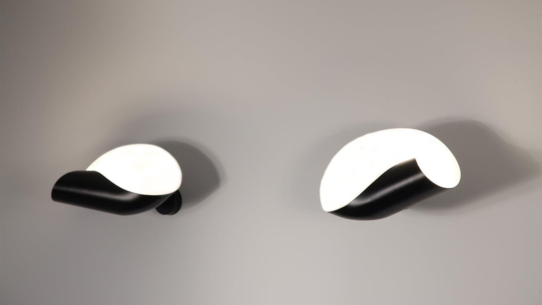 Serge Mouille - Serge Mouille Petite Applique Conche Wandleuchte - Wandleuchten - Sarto Group
