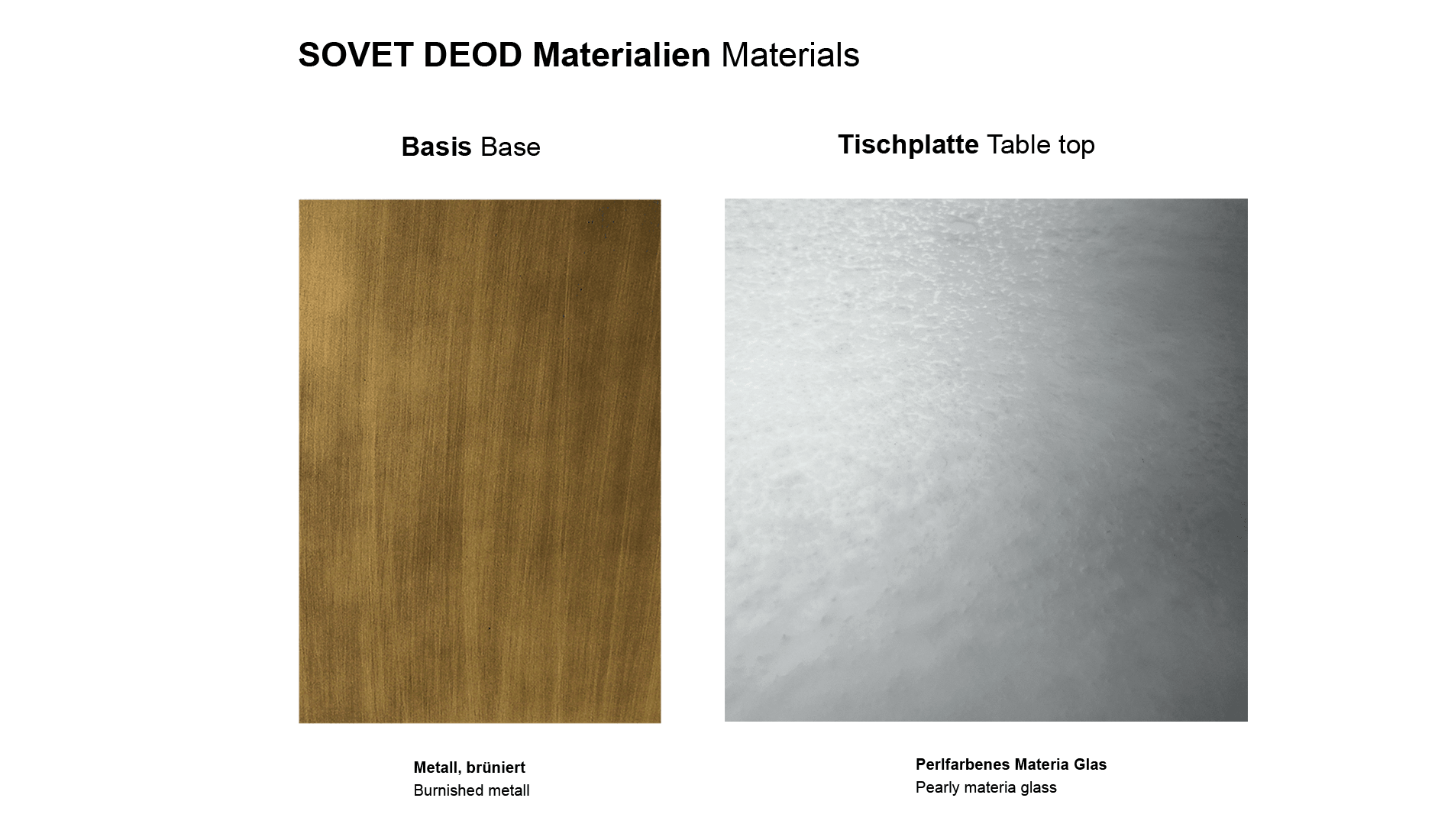 Sovet - Sovet Deod Two Base Tisch | Bronze - Pearl - Esstische - Sarto Group