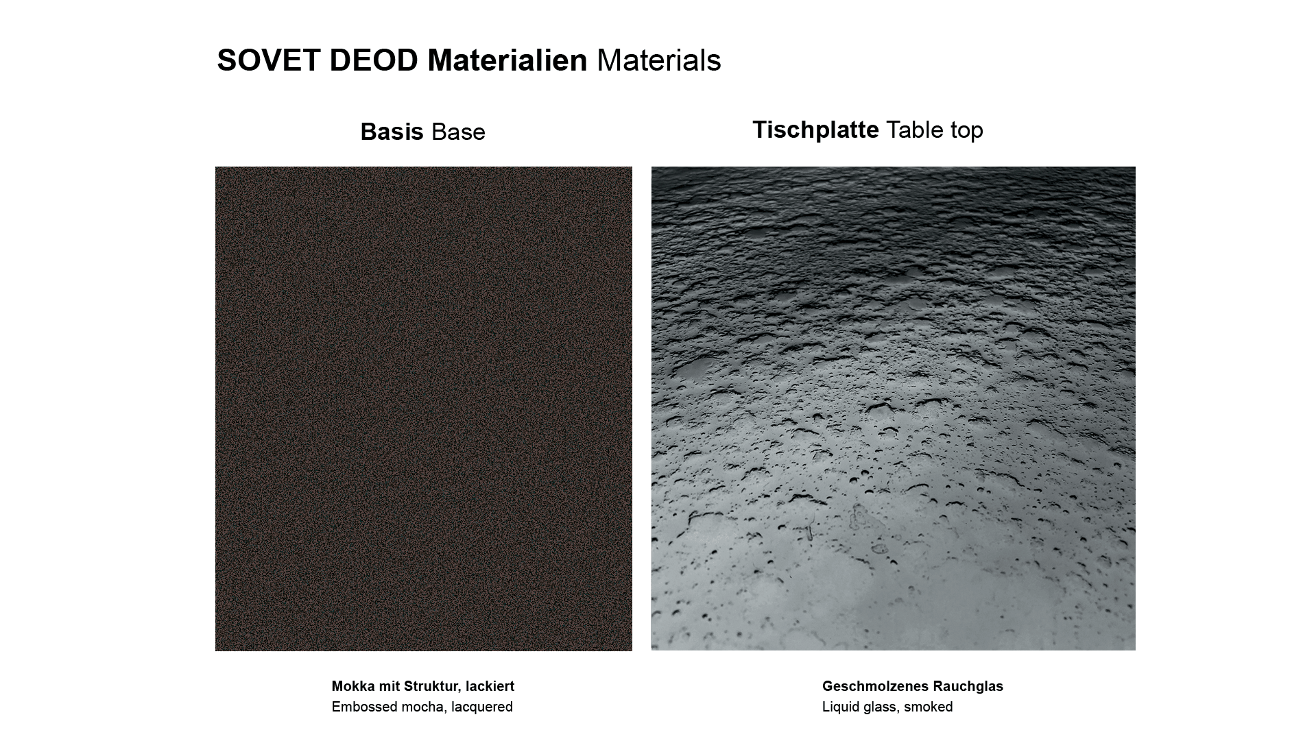Sovet - Sovet Deod Two Base Tisch | Mokka - Esstische - Sarto Group