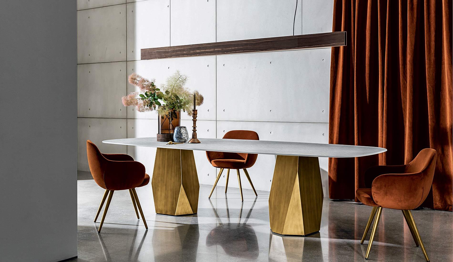 Sovet - Sovet Deod Two Base Tisch | Bronze - Pearl - Esstische - Sarto Group