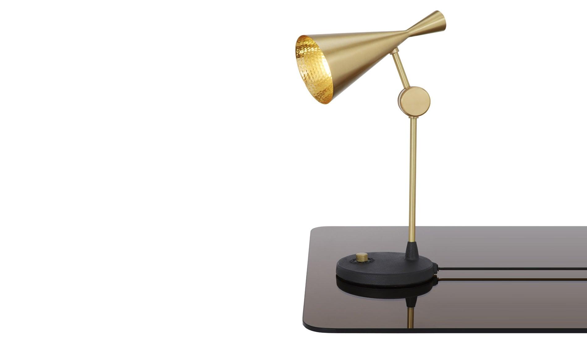 Tom Dixon - Tom Dixon Beat Tischleuchte Messing - Tischleuchten - Sarto Group