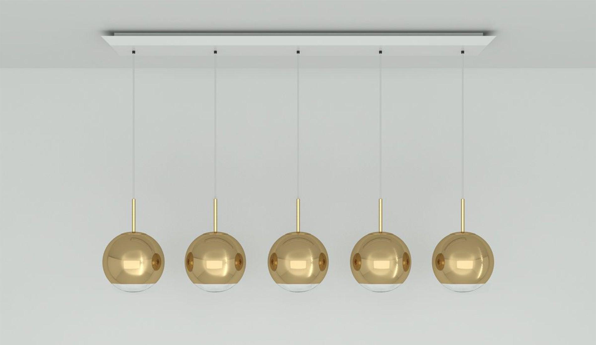 Tom Dixon - Tom Dixon Mirror Ball 25 Linear Hängeleuchte - Hängeleuchten - Sarto Group