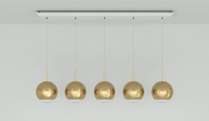 Tom Dixon - Tom Dixon Mirror Ball 25 Linear Hängeleuchte - Hängeleuchten - Sarto Group