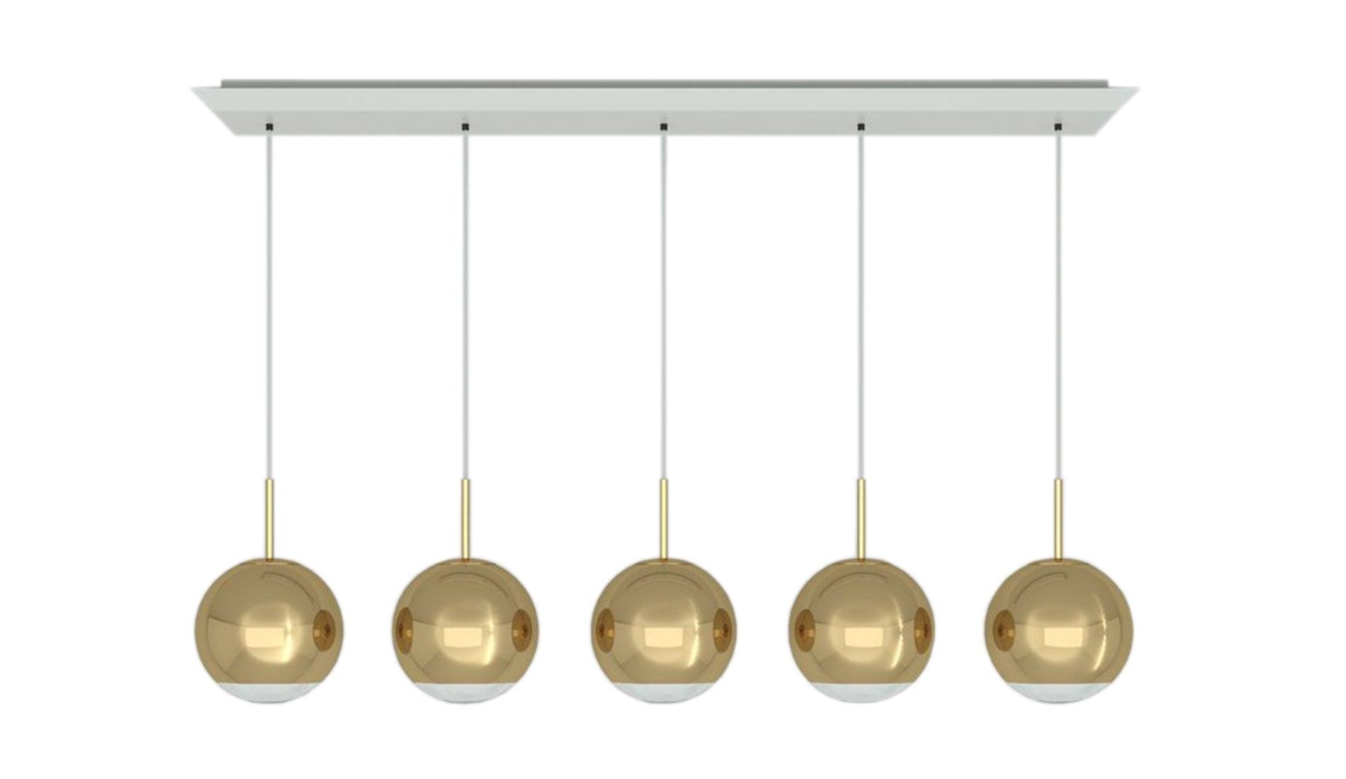 Tom Dixon - Tom Dixon Mirror Ball 25 Linear Hängeleuchte - Hängeleuchten - Sarto Group