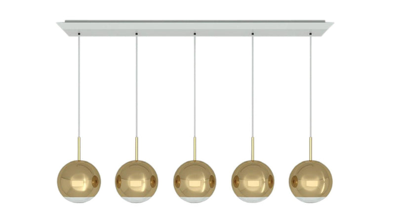 Tom Dixon - Tom Dixon Mirror Ball 25 Linear Hängeleuchte - sarto Tailored Interiors Group
