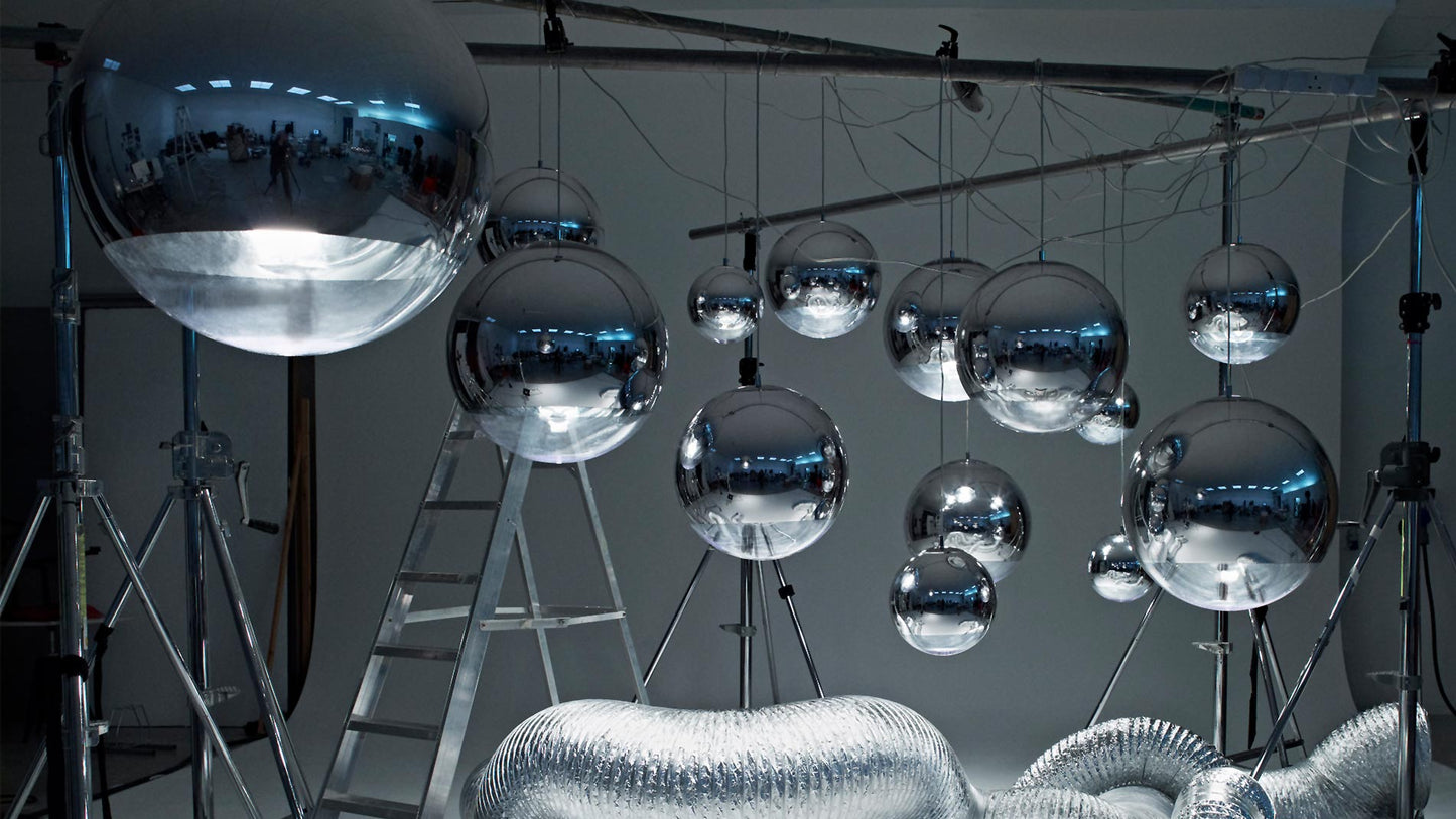 Tom Dixon Mirror Ball pendant group