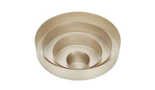 Tom Dixon - Tom Dixon Orbit Tablett-Set Klein - Silber - Tabletts - Sarto Group