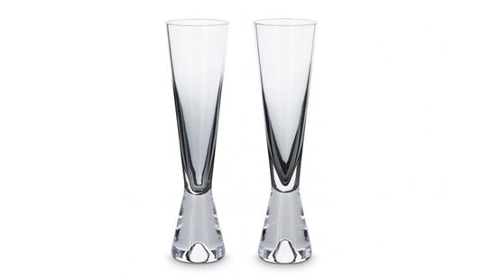Tom Dixon - Tom Dixon Tank Champagnergläser schwarz | 2er Set - Stielgläser - Sarto Group