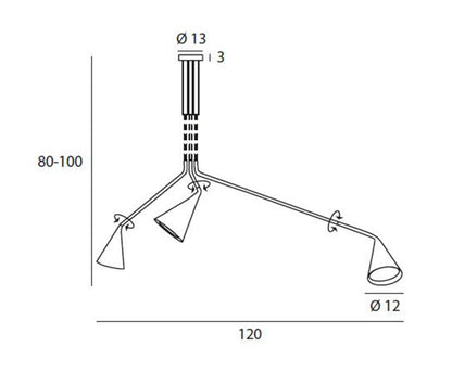 TOOY - TOOY Gordon 561.13abc Deckenleuchte - Deckenleuchten - Sarto Group