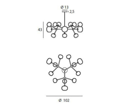 TOOY - TOOY Nabila 552.12 Hängeleuchte - Hängeleuchten - Sarto Group
