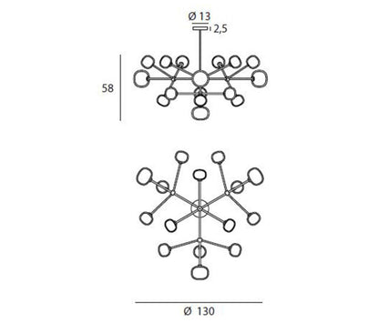 TOOY - TOOY Nabila 552.16 Hängeleuchte - Hängeleuchten - Sarto Group