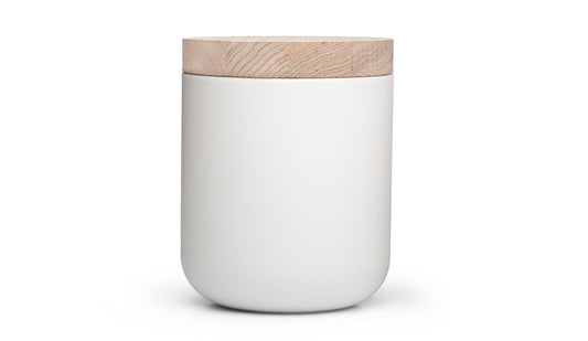 When Objects Work - When Objects Work VVD Pottery Dose Weiß | H17 x Ø15 cm - Dosen - Sarto Group