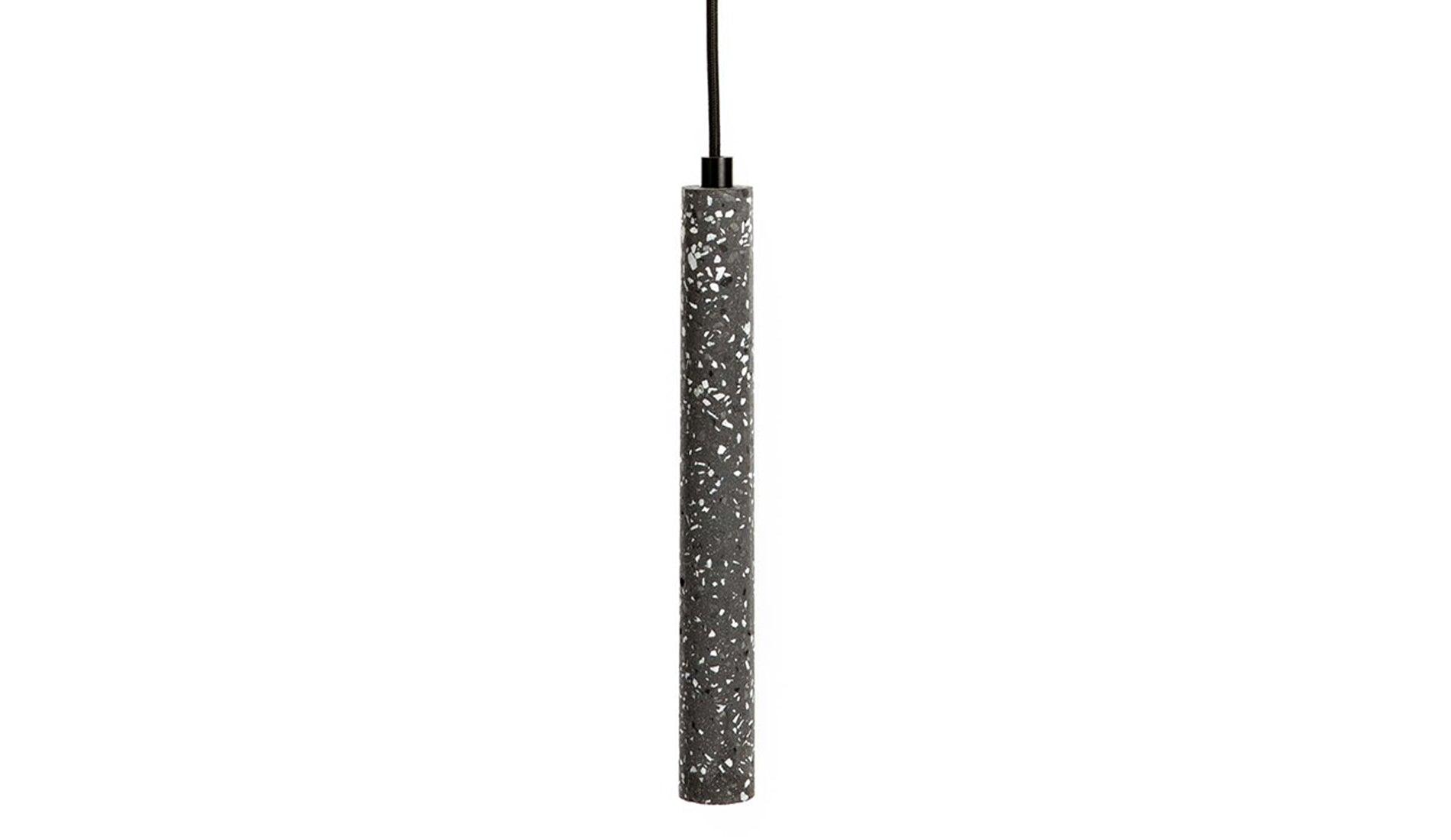 XLBoom - XLBoom Terrazzo Tube Hängeleuchte | Schwarz - Hängeleuchten - Sarto Group