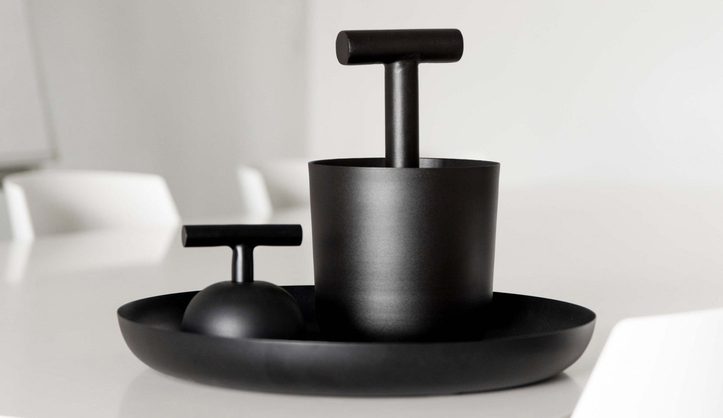 XLBoom - XLBoom Carry Away Briefbeschwerer | Schwarz - Silber | Edelstahl - sarto Group