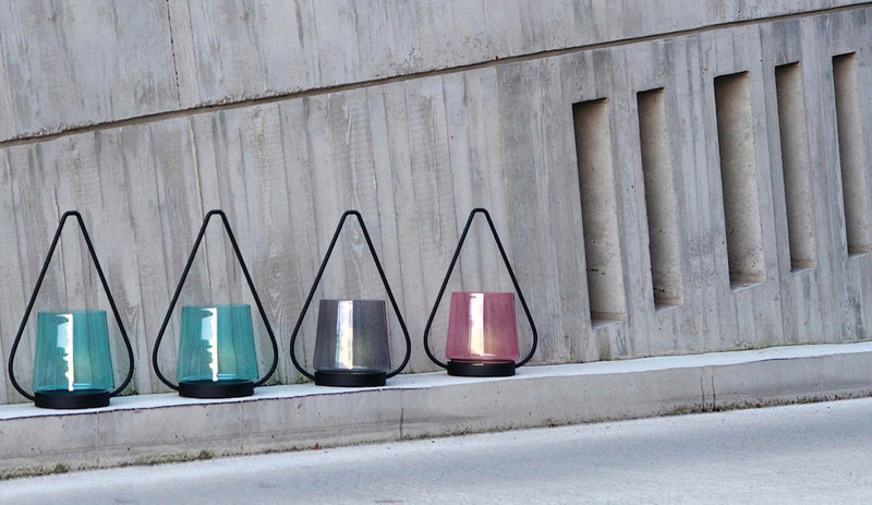 XLBoom - XLBoom Lys XXL Windlicht | Blau - sarto Tailored Interiors Group