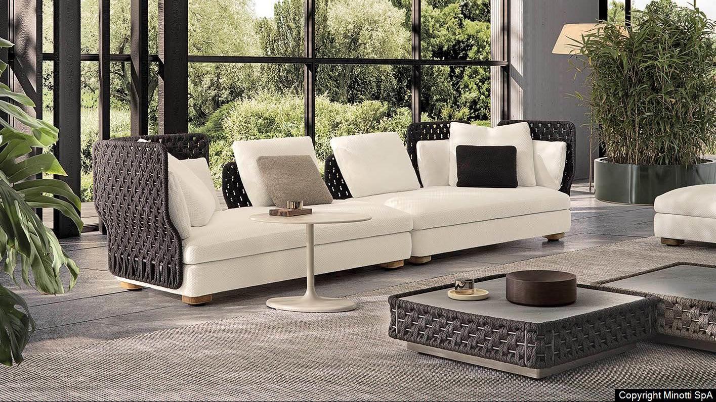 Minotti - Amii Outdoor Sofa - sarto Tailored Interiors Group