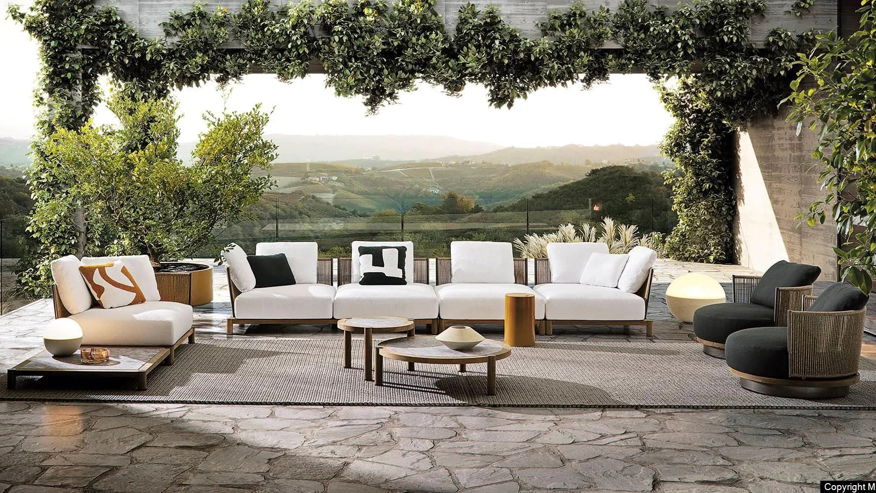 Minotti - Daylight Outdoor Sofa - sarto Tailored Interiors Group