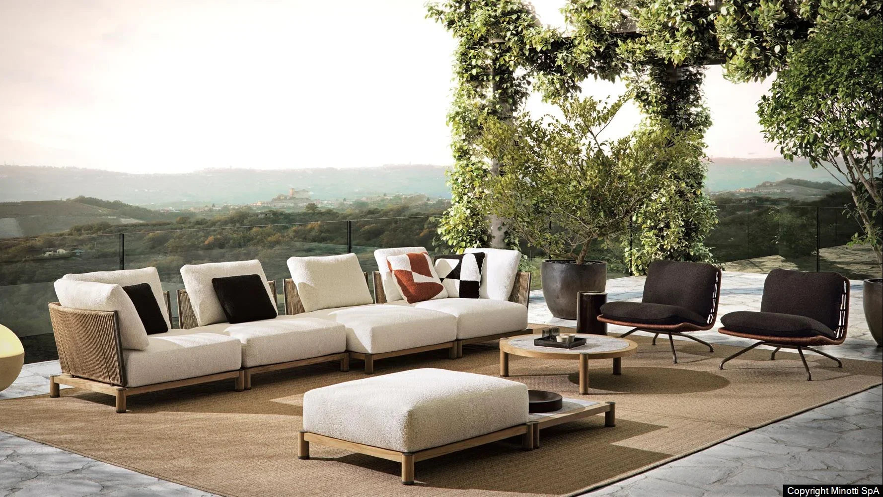 Minotti - Daylight Outdoor Sofa - sarto Tailored Interiors Group