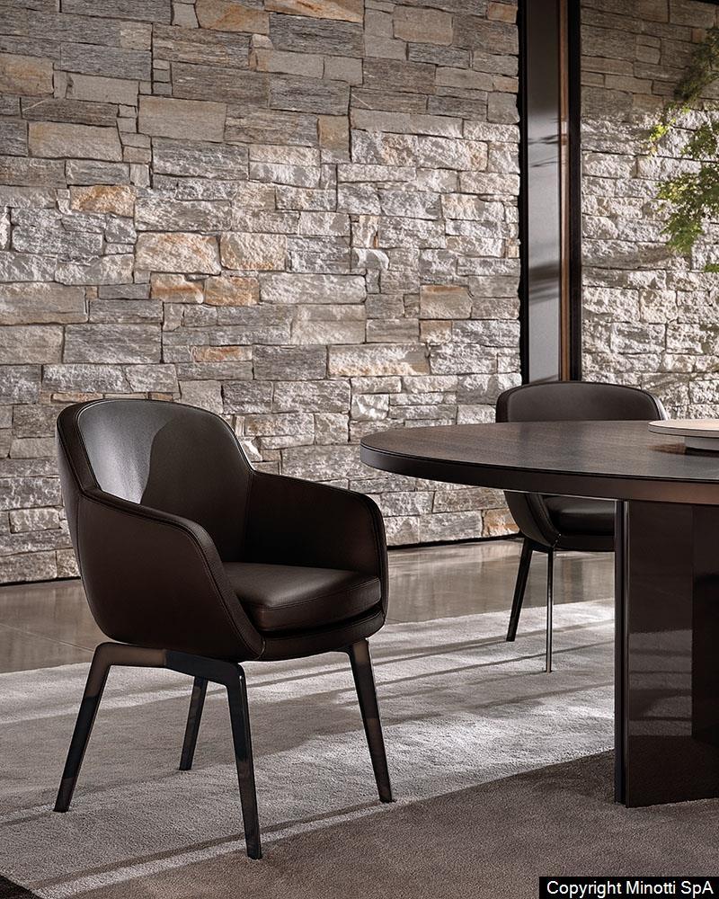 Minotti - Belt Esszimmerstuhl - Stühle - Sarto Group
