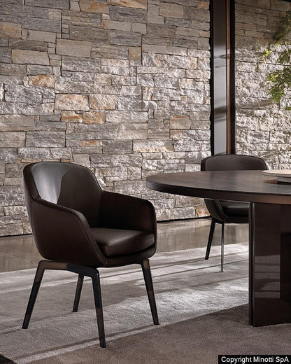 Minotti - Belt Esszimmerstuhl - Stühle - Sarto Group