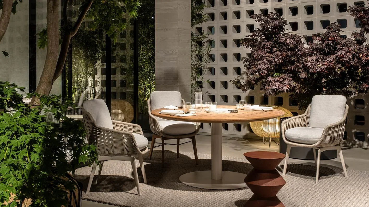 Minotti - Belt "Cord" Outdoor Stuhl - sarto Tailored Interiors Group