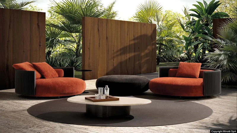 Minotti - Bézier "Cord" Outdoor Sessel - sarto Tailored Interiors Group